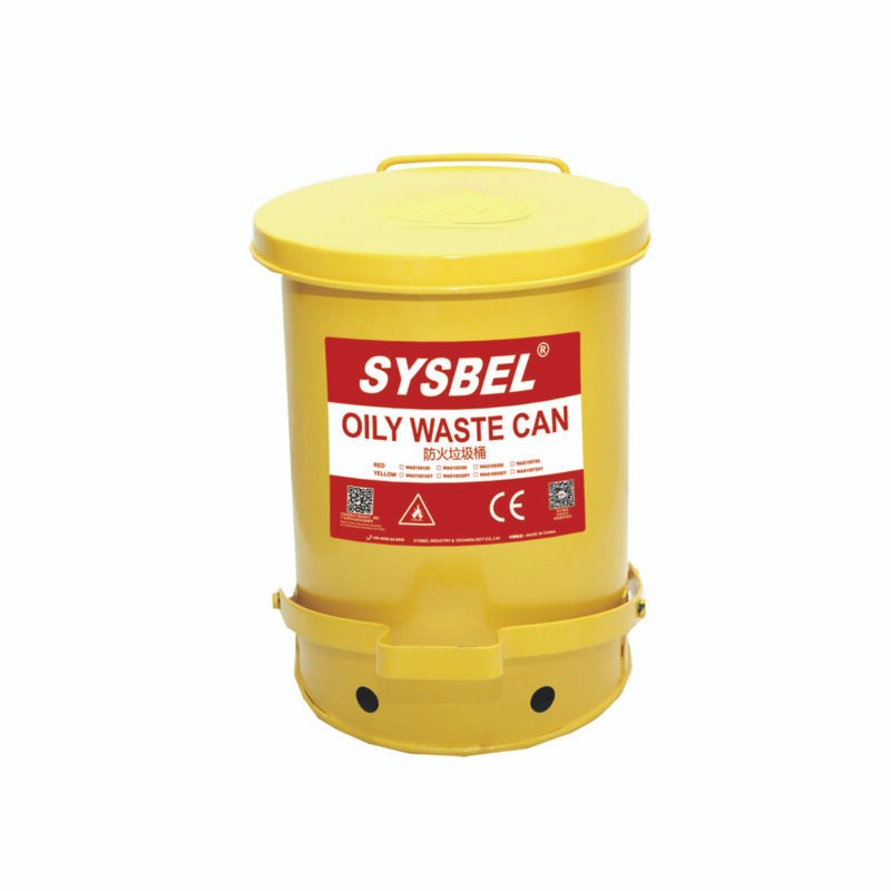 Osha Standard Gal Yellow Oily Waste Cans