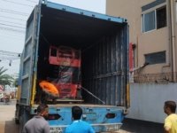 Scissor lift in Bangladesh